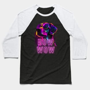 Beagle Wave Cool Pooch Retro 80's Bow Wow Baseball T-Shirt